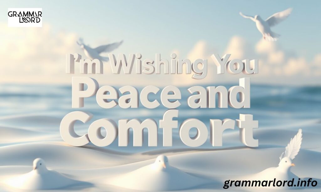 I’m Wishing You Peace and Comfort