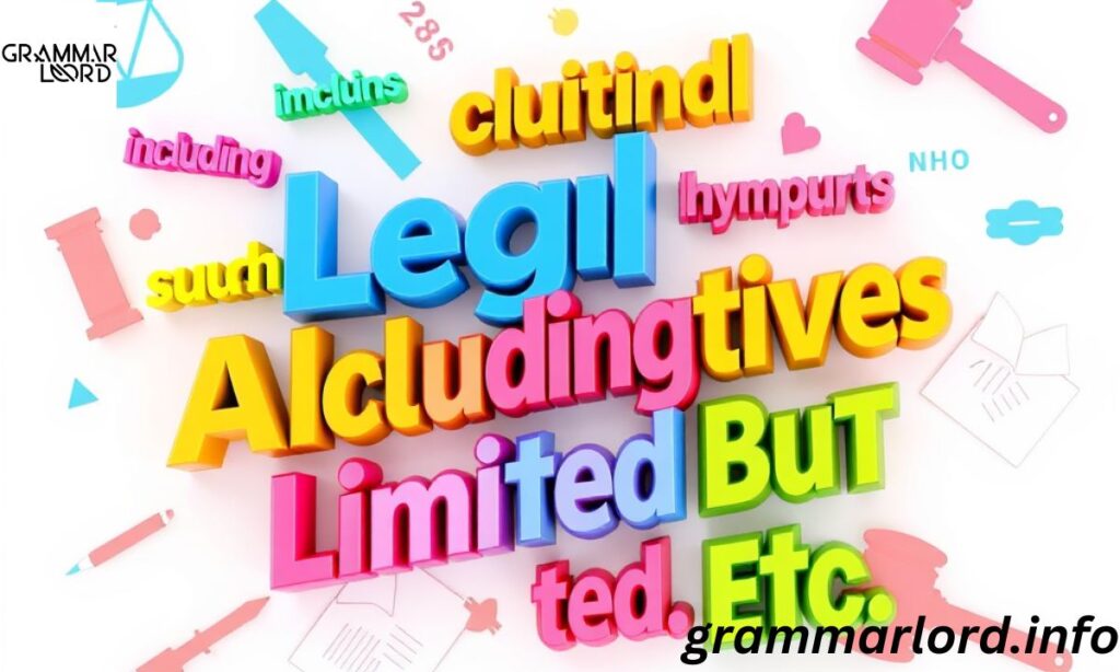 Legal Alternatives to "Including But Not Limited To"