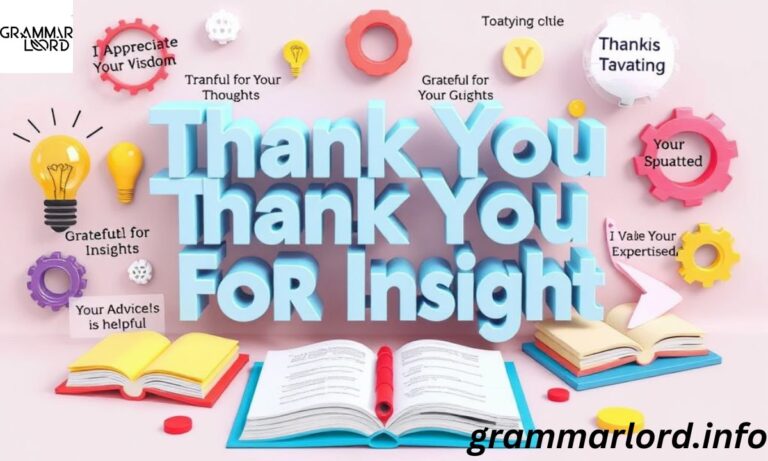 _Other Ways to Say “Thank You for Your Insight”