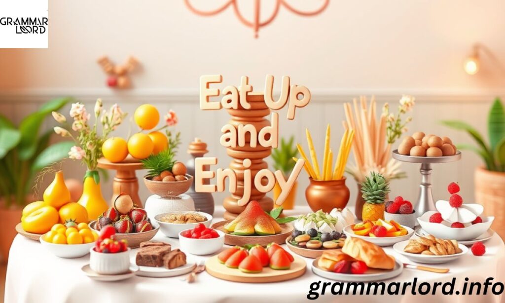 Eat Up and Enjoy