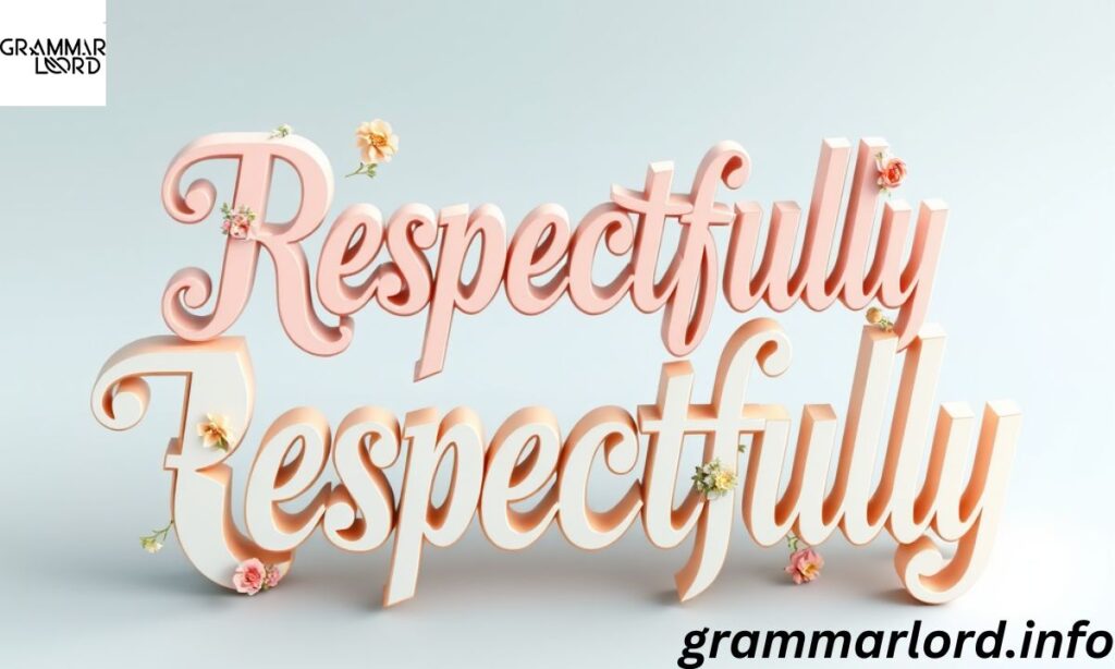Respectfully