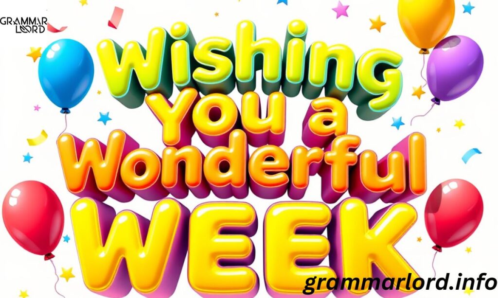 Wishing You a Wonderful Week