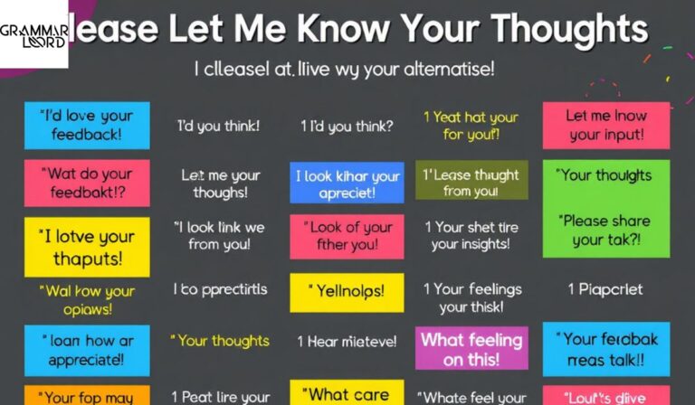 15 Other Ways to Say “Please Let Me Know Your Thoughts”