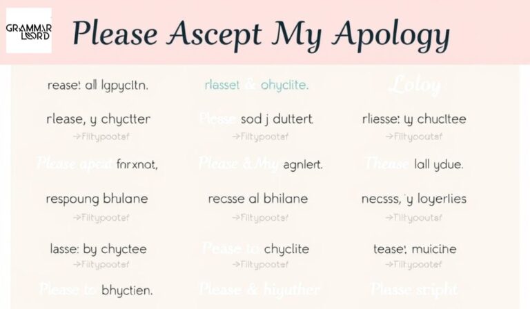 20 Alternative Ways To Say "Please Accept My Apology"