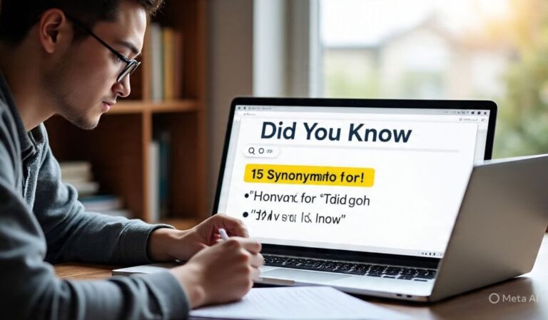 15 Synonyms for “Did You Know”